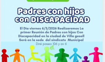 PRIMERA REUNI�N DE PADRES CON HIJOS CON DISCAPACIDAD EN VILLA GESELL